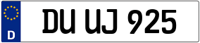 Trailer License Plate